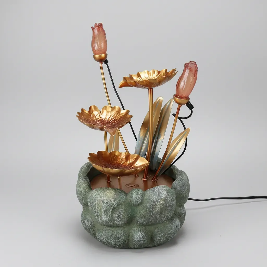 Fuente Tulipanes Con Led - Imagen 3