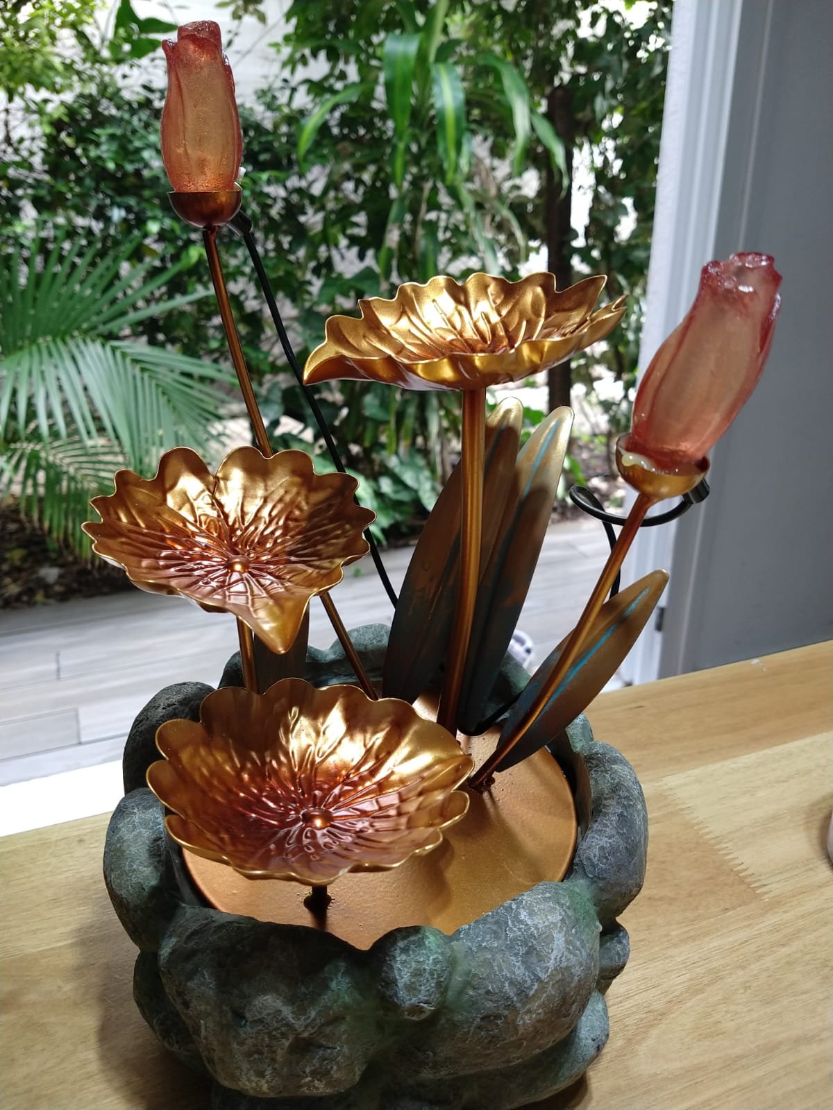 Fuente Tulipanes Con Led - Imagen 4